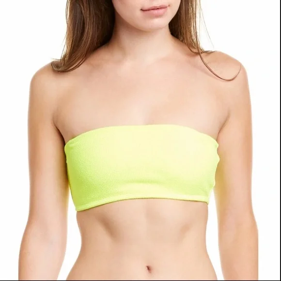 Pilyq Bandeau Bikini Top Size D NWT - Picture 1 of 8